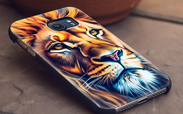 Smartphone captures fierce feline hiding in nature generated by artificial intelligence