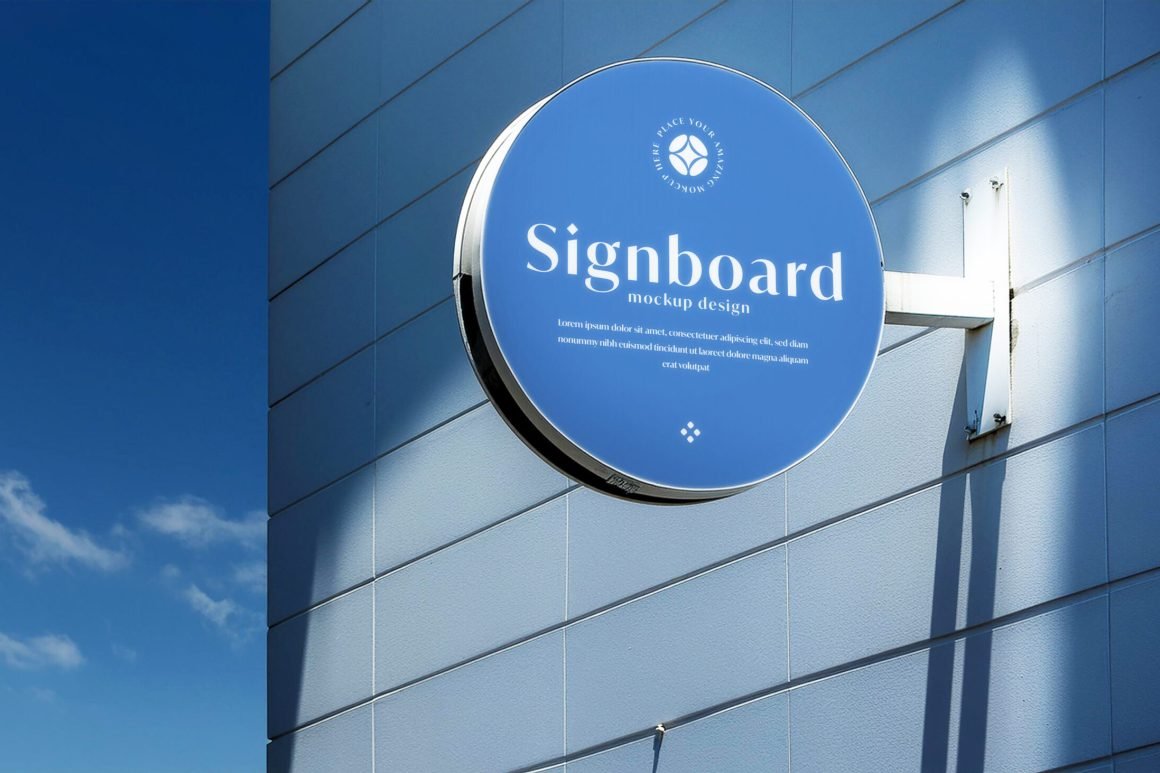 Wall cantilever sign
