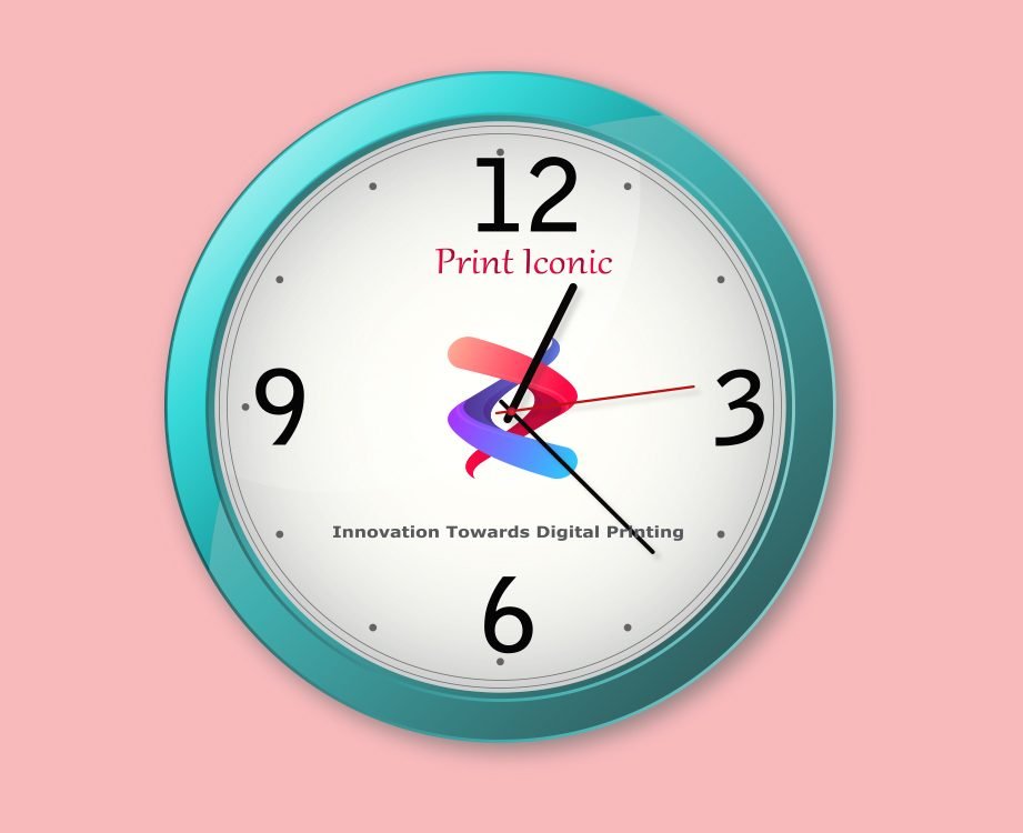 Wall clock print